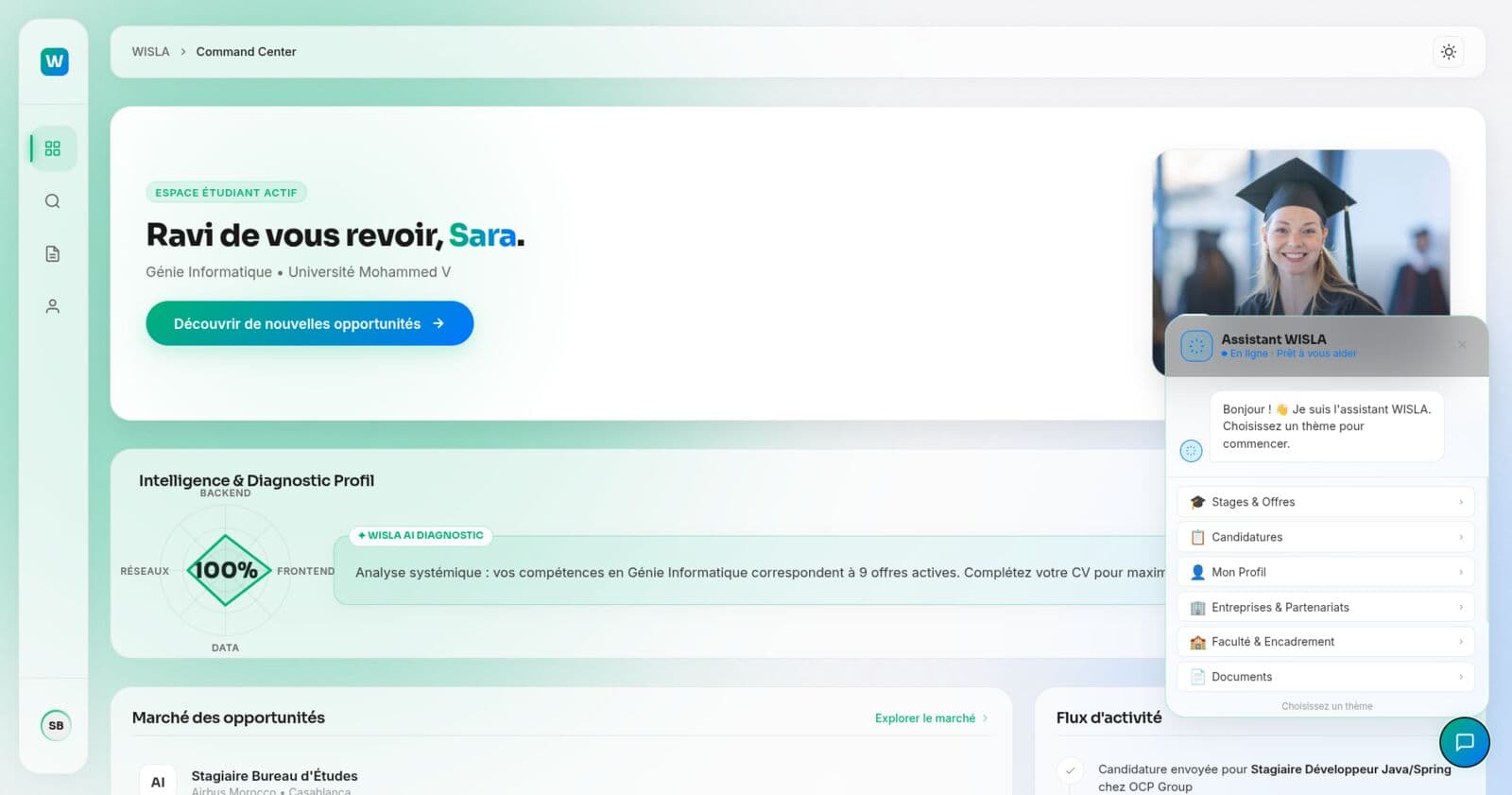 WISLA — the student dashboard